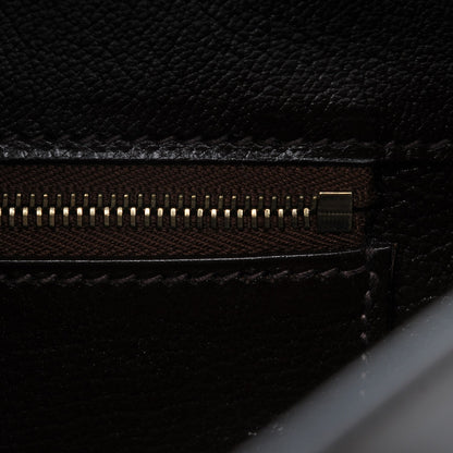 Hermes Box Vibrato Birkin 35 Chocolate 24 of 24