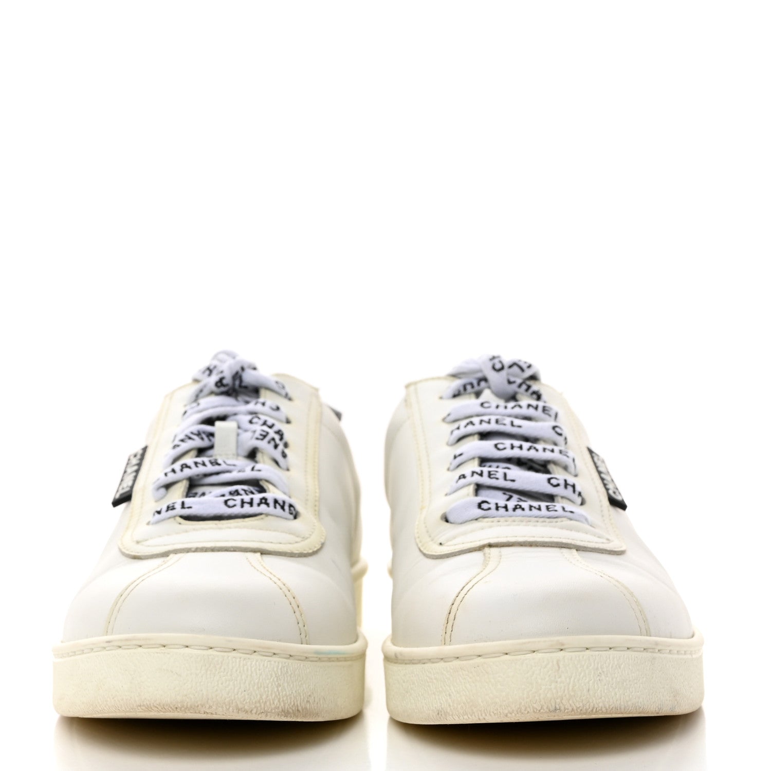 Chanel Calfskin CC Womens Sneakers 39.5 White 2 of 8