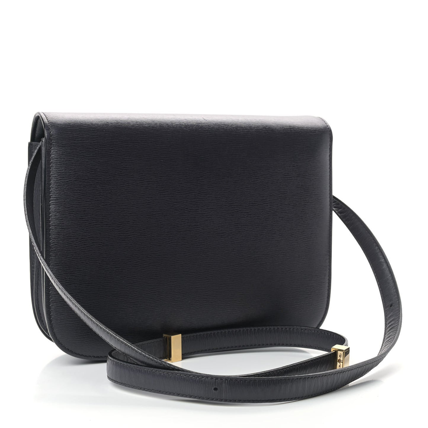 Liege Calfskin Medium Classic Box Flap Bag Black