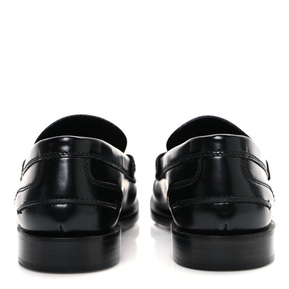 Fendi Vitello Logo Loafers 39 Black 6 of 11