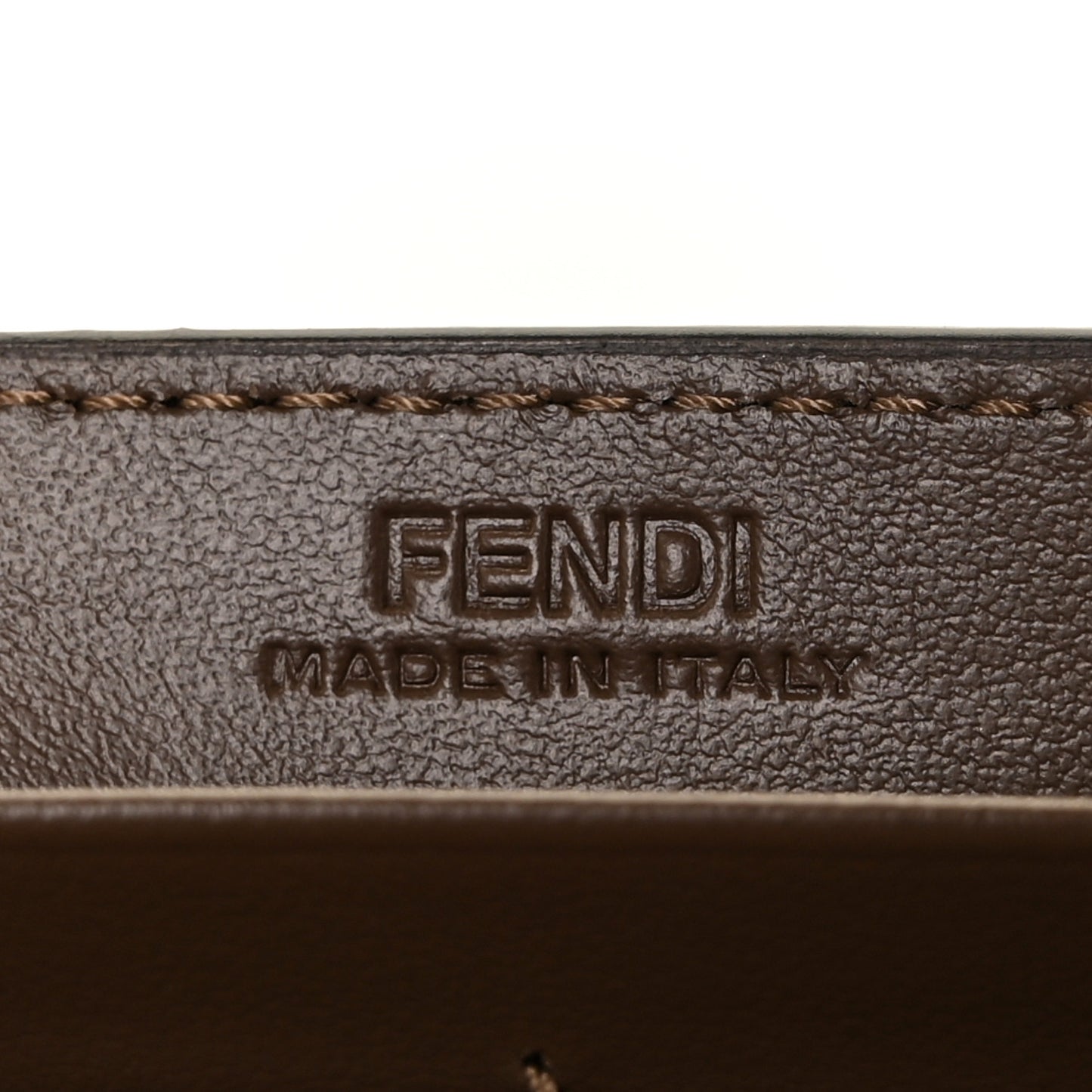 Vitello Soft F is Fendi Bi-Color FF 1974 Embossed Continental Envelope Wallet On Chain Maya Black