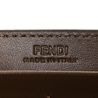 Fendi Vitello Soft F is Fendi Bi-Color FF 1974 Embossed Continental Envelope Wallet On Chain Maya Black 7 of 9