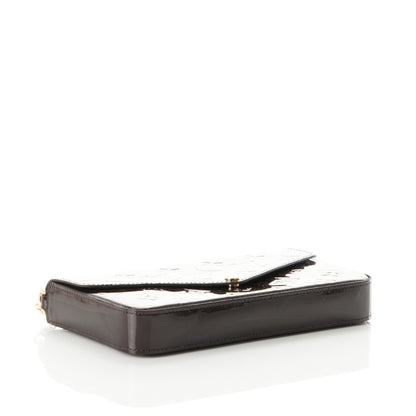 Louis Vuitton Vernis Pochette Felicie Chain Wallet Amarante 4 of 9