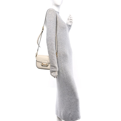 Gucci Azalea Calfskin Web Mini Horsebit 1955 Shoulder Bag Mystic White 2 of 10