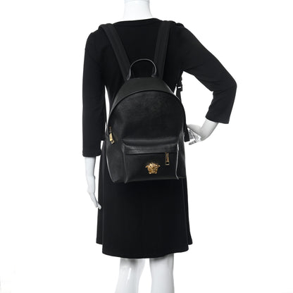 Versace Saffiano Calfskin Medusa Backpack Black 2 of 11