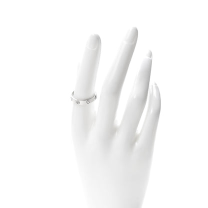 Cartier 18K White Gold LOVE Wedding Band Ring 57 8 2 of 4