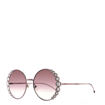 Fendi Crystal Round Sunglasses FF0324/S Rose 1 of 6