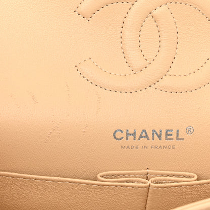 Chanel Lambskin Quilted Medium Double Flap Beige 11 of 11