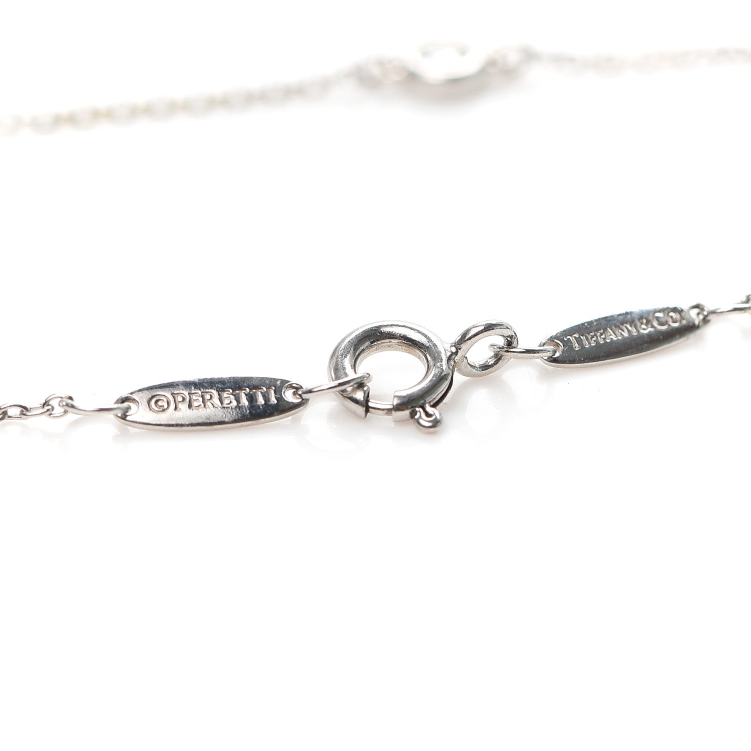 Tiffany Sterling Silver Diamond .25ct Elsa Peretti Diamonds By The Yard Bracelet 4 of 6
