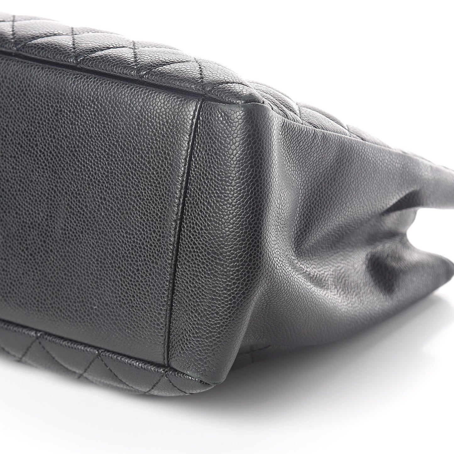 Caviar Quilted Grand Shopping Tote GST Black