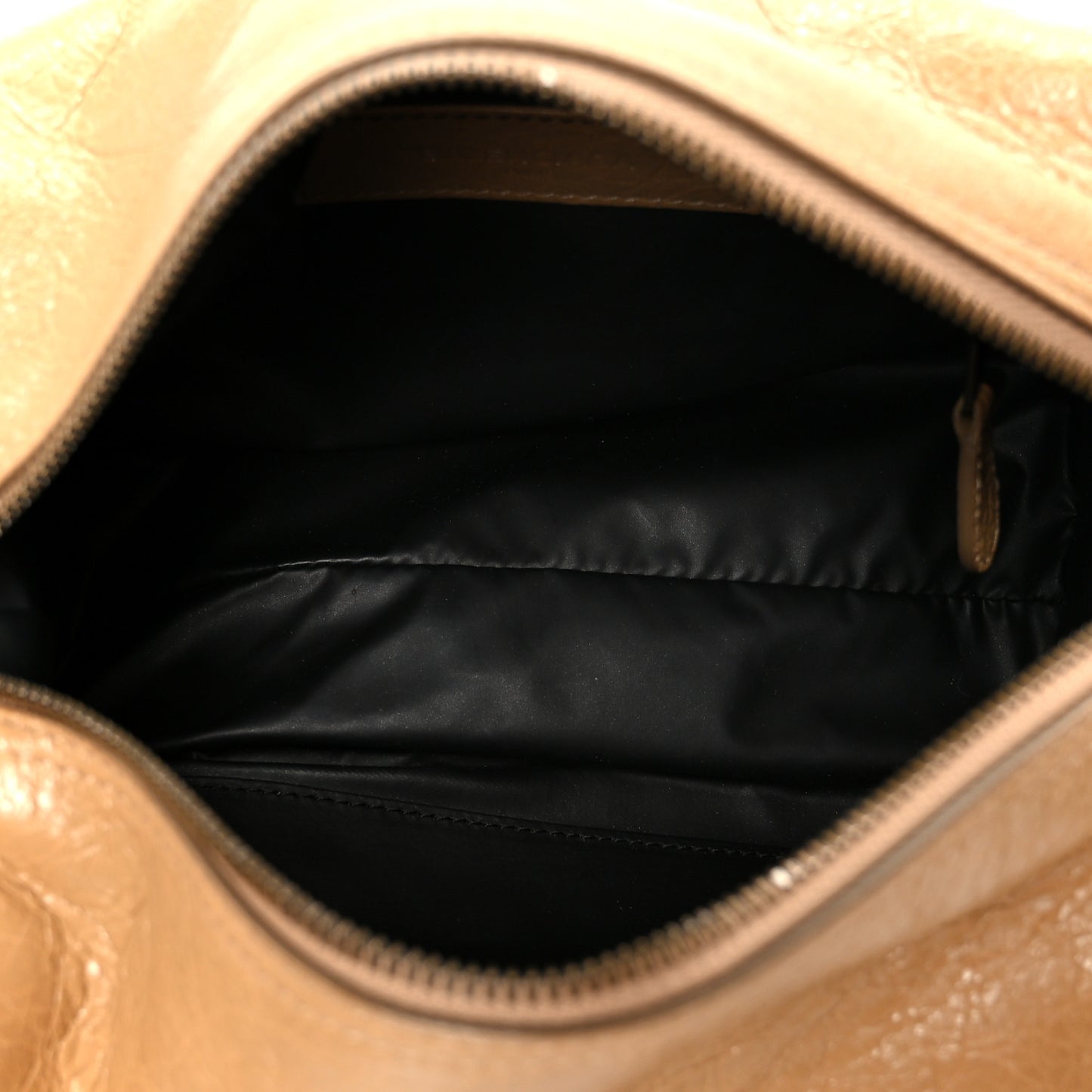 Agneau Classic Hardware Trousse Vanity Case Beige Nougatine