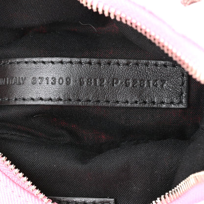 Balenciaga Denim BB Monogram Le Cagole Shoulder Bag XS Pink 7 of 11
