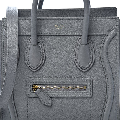 Celine Baby Drummed Calfskin Nano Luggage Kohl 12 of 12