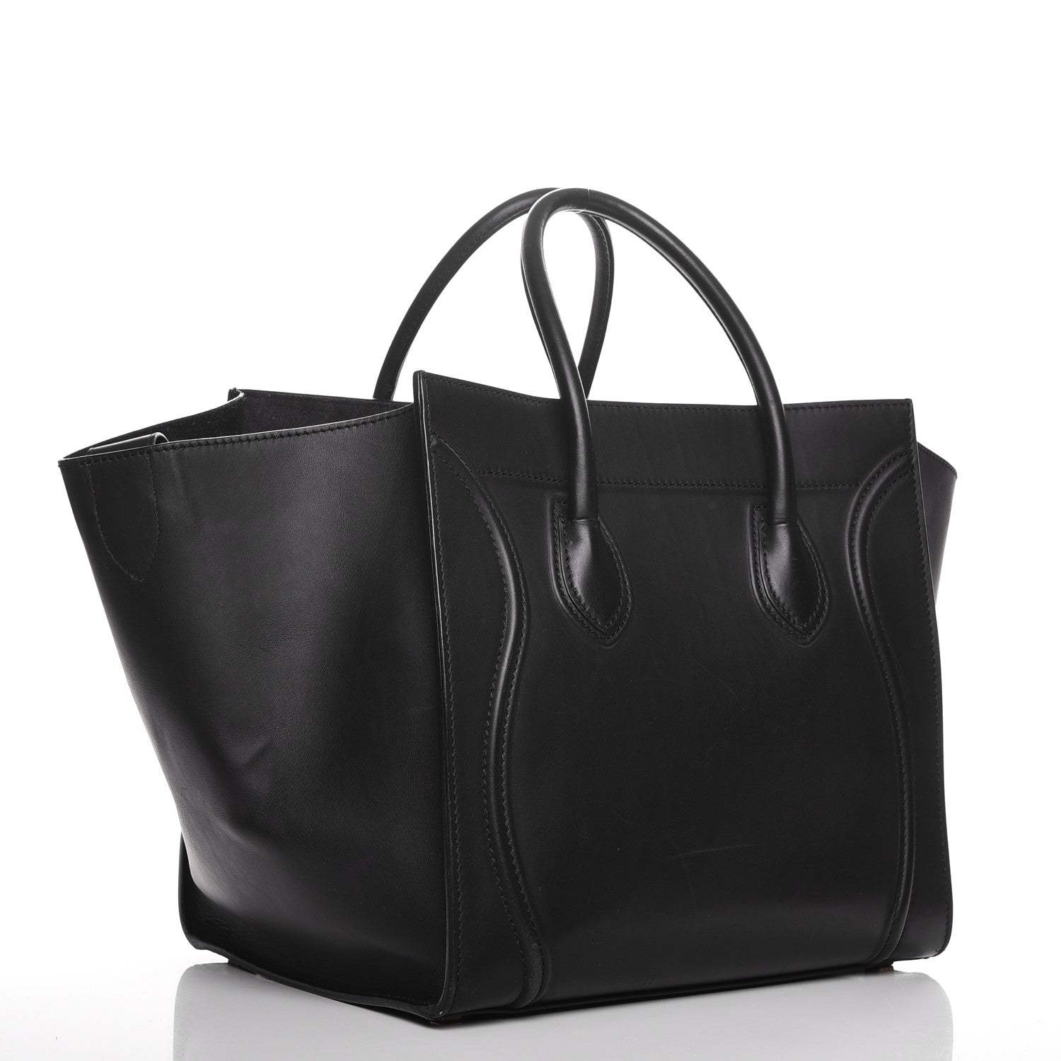 Celine Smooth Calfskin Medium Phantom Luggage Black 3 of 11