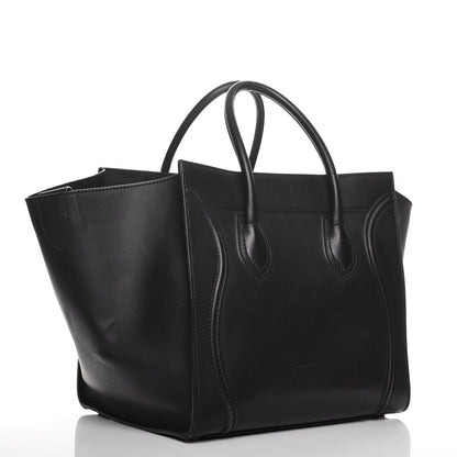 Celine Smooth Calfskin Medium Phantom Luggage Black 3 of 11