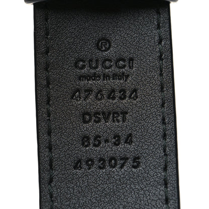 Gucci Calfskin Matelasse GG Marmont Belt Bag 85 34 Black 8 of 11