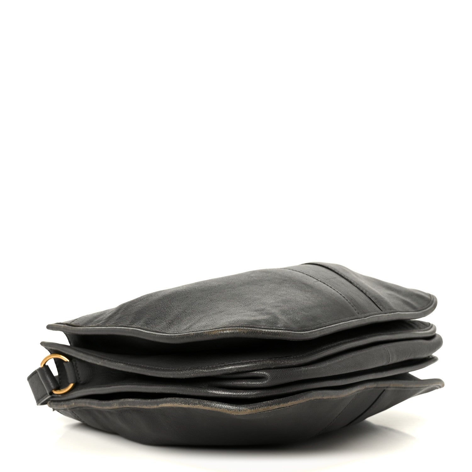 Saint Laurent Sheepskin Medium Chyc Shoulder Bag Grey 4 of 14