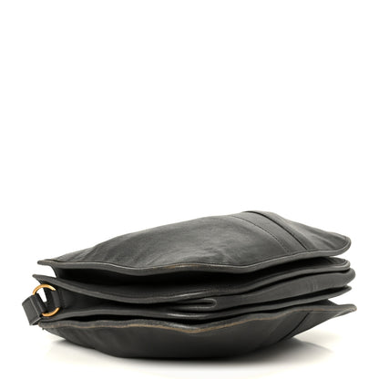 Saint Laurent Sheepskin Medium Chyc Shoulder Bag Grey 4 of 14
