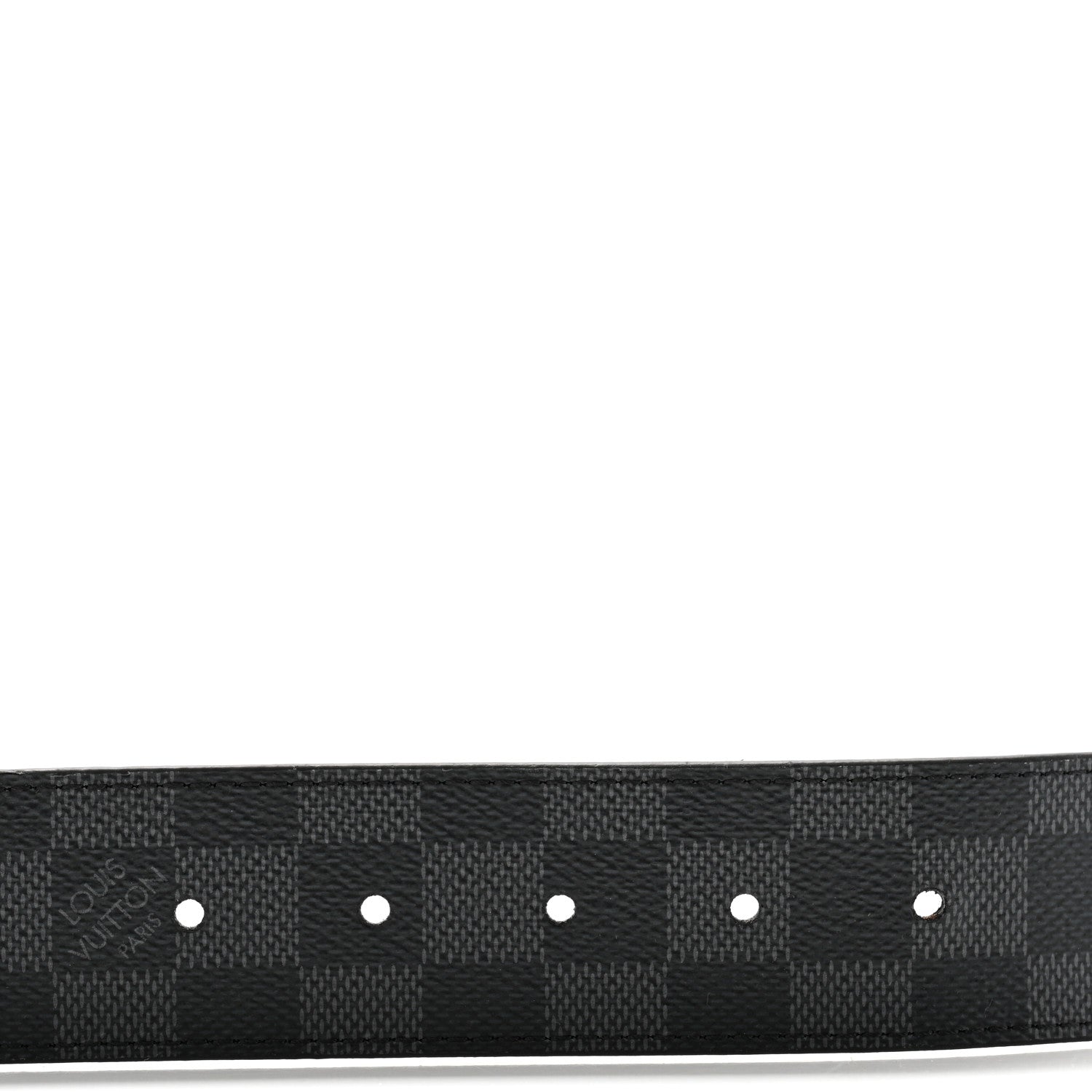 Louis Vuitton Damier Graphite 40mm LV Initiales Belt 95 38 3 of 7