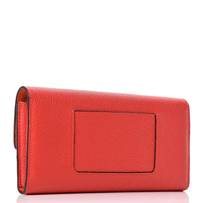 Mulberry Small Classic Grain Darley Wallet Fiery Red 3 of 8