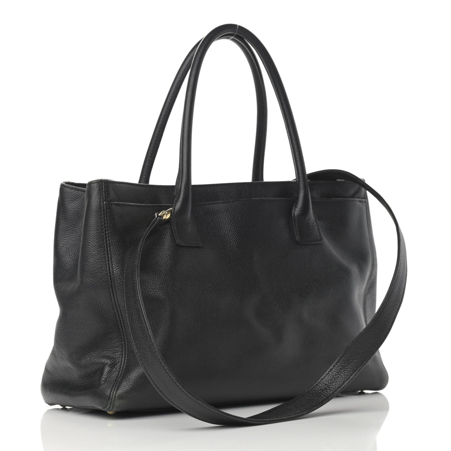 Chanel Calfskin Cerf Executive Shopper Tote Black 4 of 18