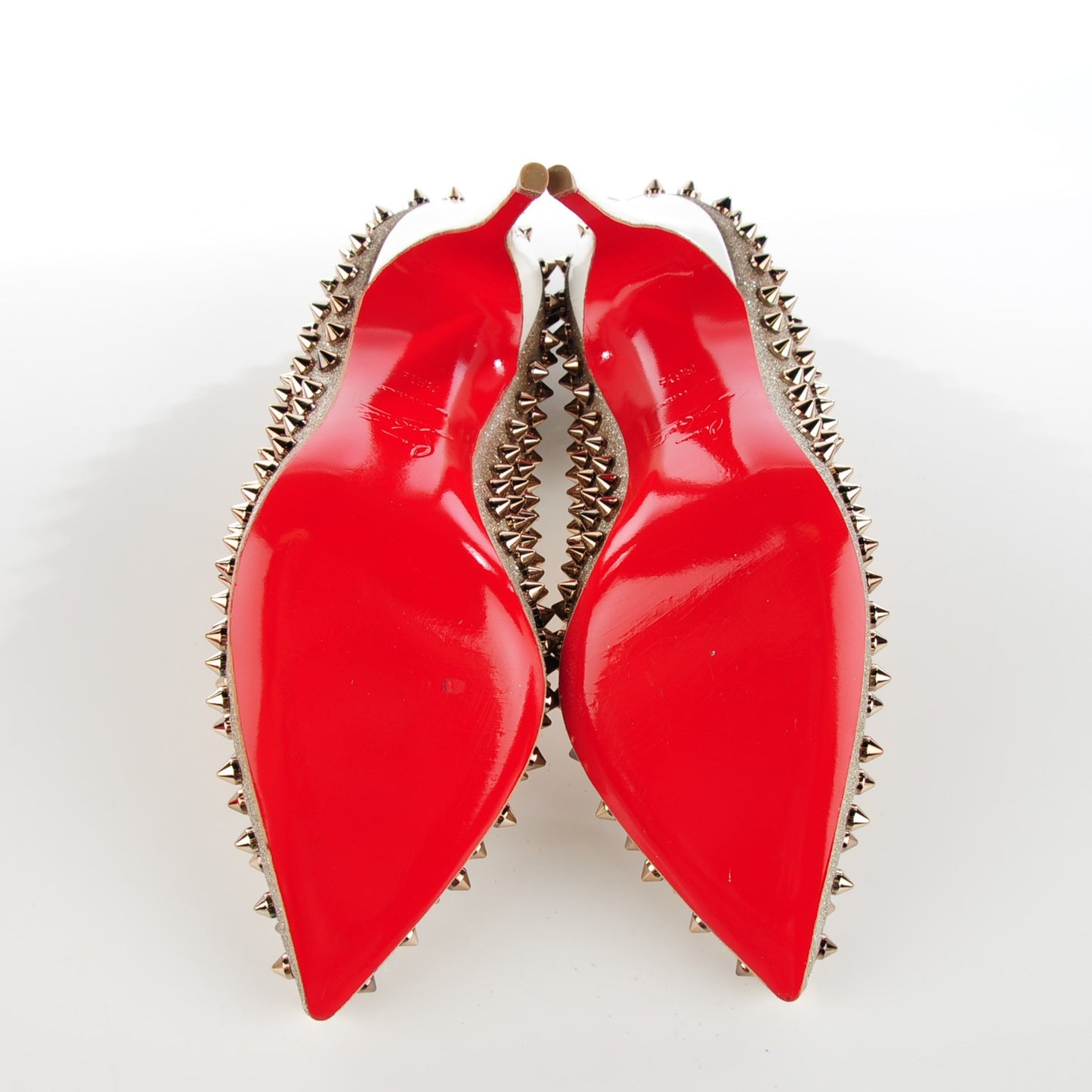 Glitter Follies Spikes 100 Pumps 36.5 Silver