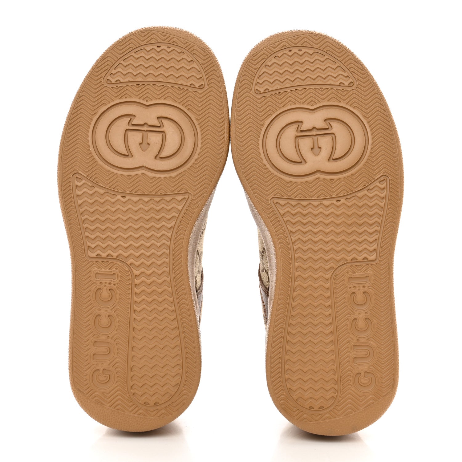 Gucci Calfskin GG Monogram Womens Platform 55mm Sneakers 36 Hezelnut Beige Ebony Mystic White 5 of 7