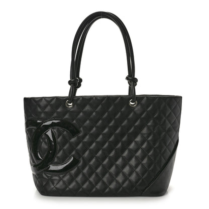 Chanel Calfskin Quilted Large Cambon Tote Black 1 of 10