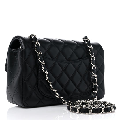 Chanel Lambskin Quilted Mini Rectangular Flap Black 3 of 11