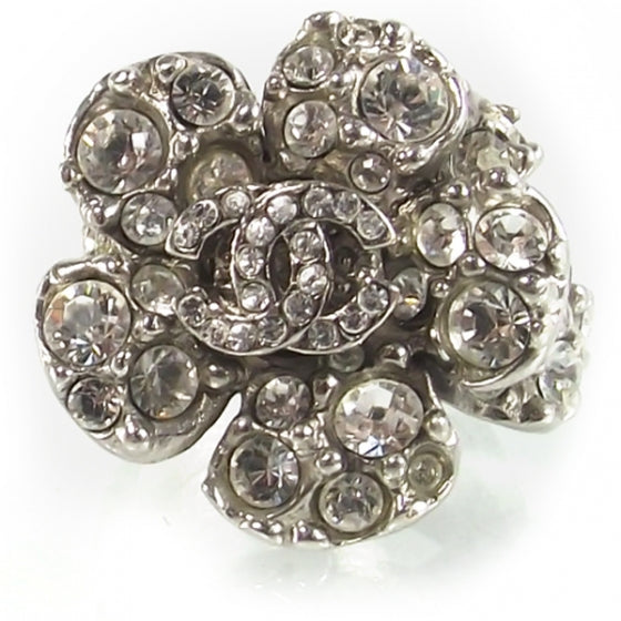 Swarovski Crystal Camelia Ring Size 6