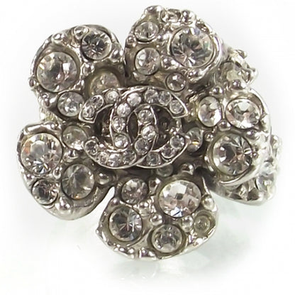 Chanel Swarovski Crystal Camelia Ring Size 6 2 of 6