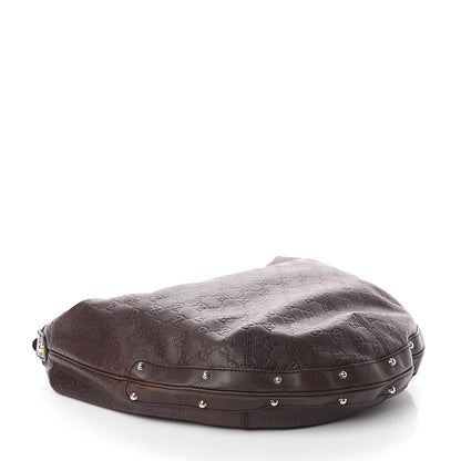 Gucci Guccissima Hobo Dark Brown 3 of 8