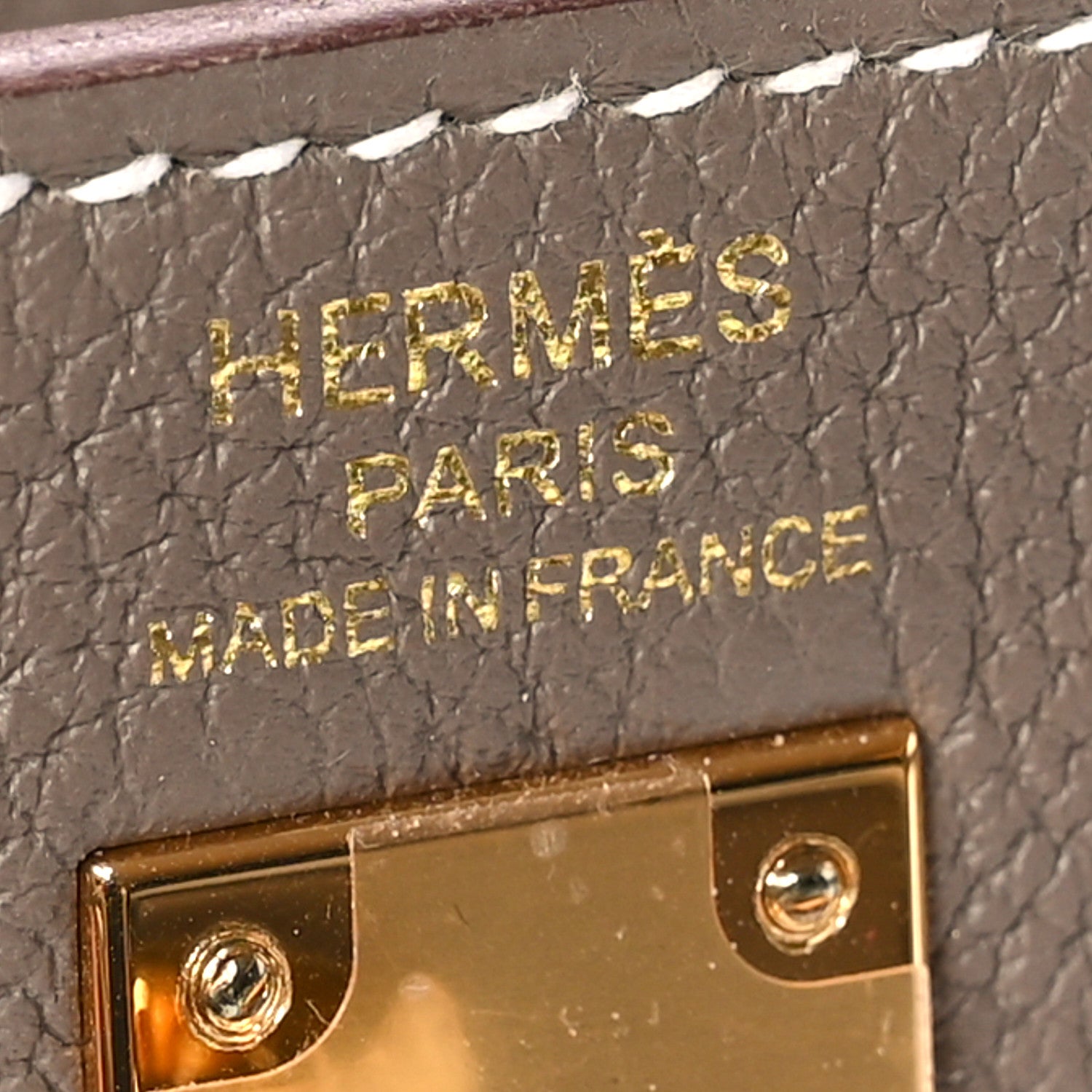 Hermes Togo Kelly Retourne 25 Etoupe 6 of 11
