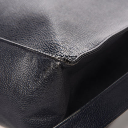 Chanel Caviar CC Tote Navy 16 of 18