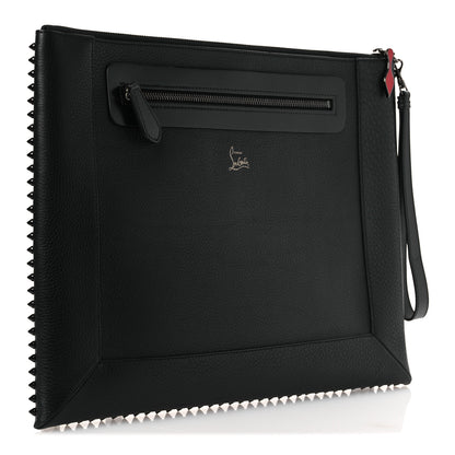 Christian Louboutin Peter Spikes Medium Pouch Black 5 of 18