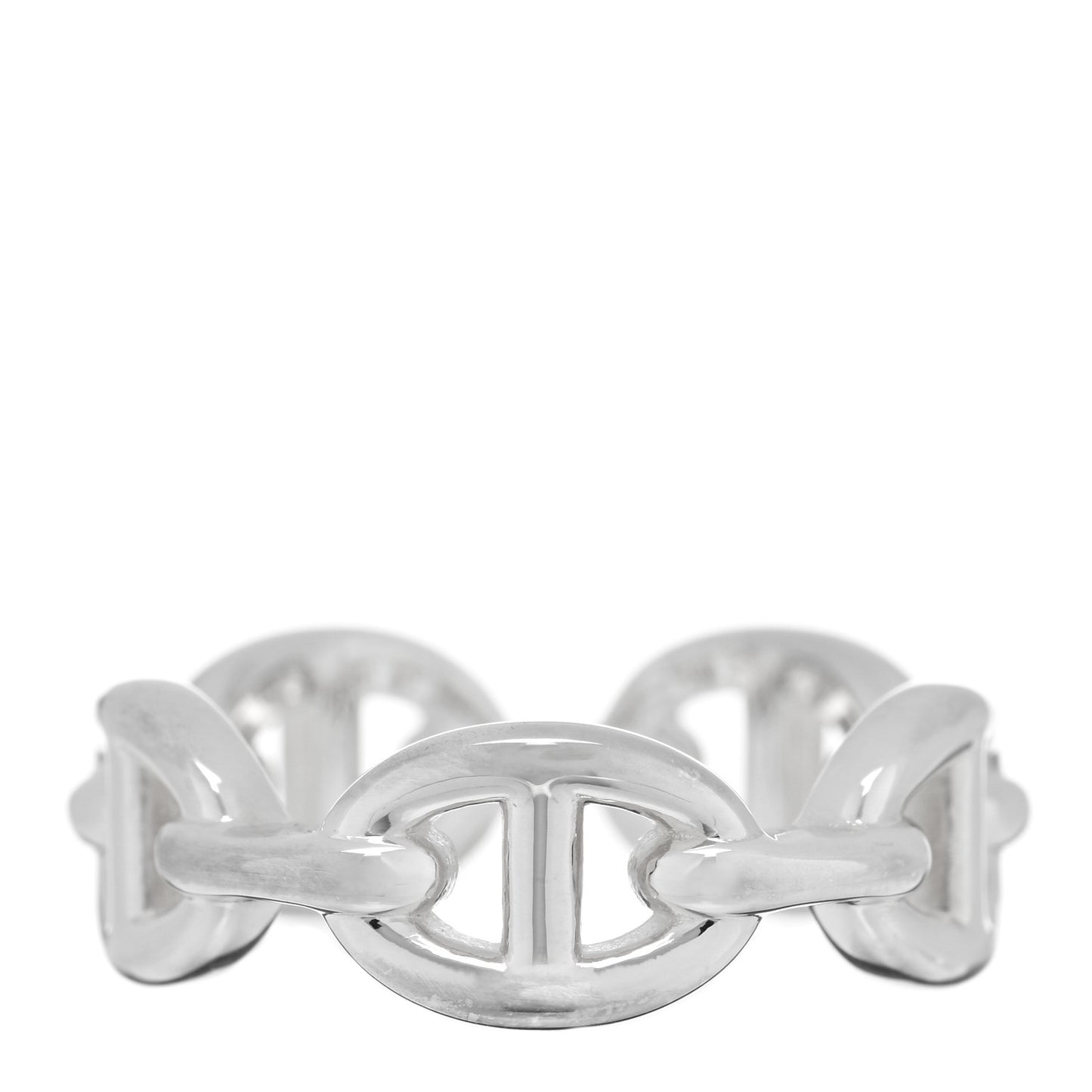 Sterling Silver PM Chaine d'Ancre Enchainee Band Ring 54 7