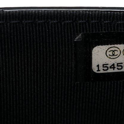 Chanel Patent Quilted Wallet On Chain WOC Black 9 of 16