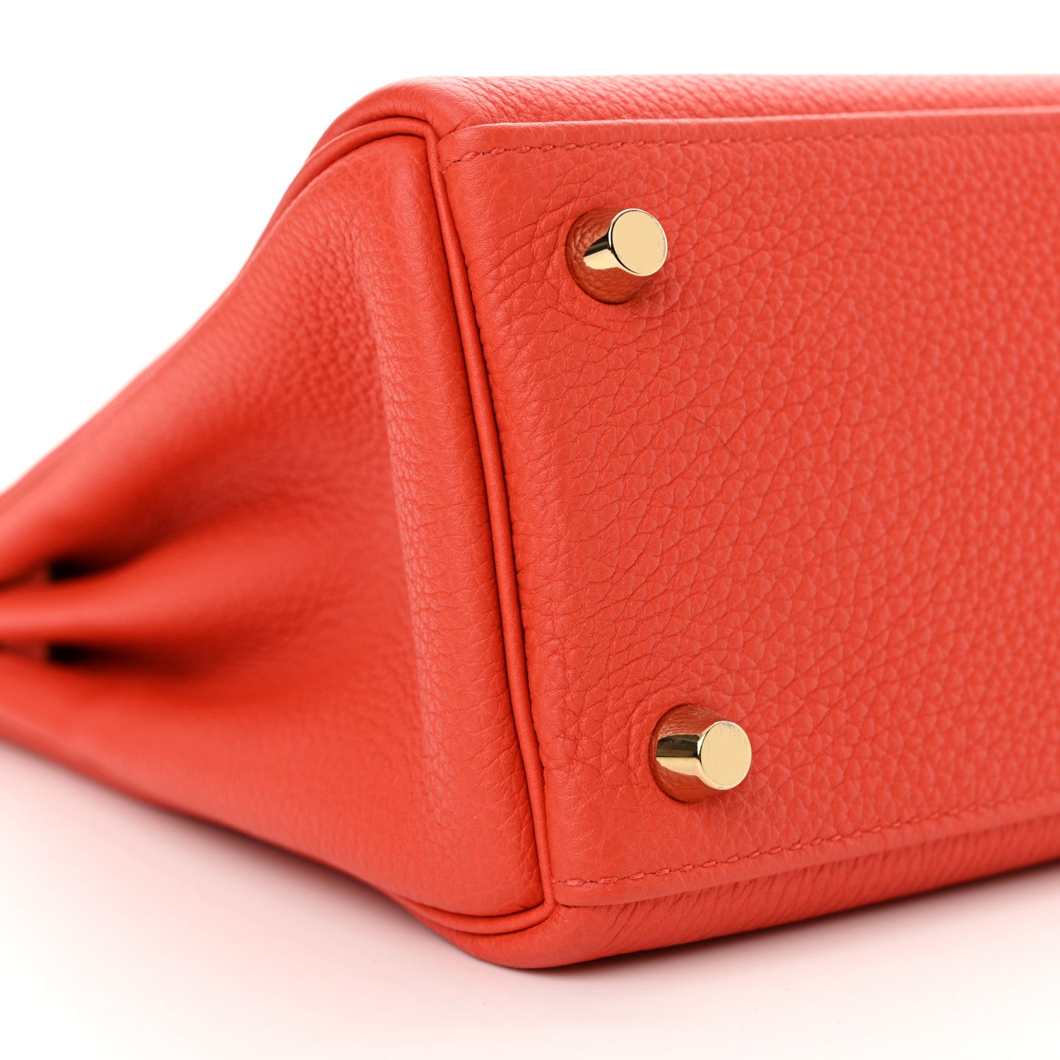 Hermes Togo Kelly Retourne 25 Capucine 9 of 13