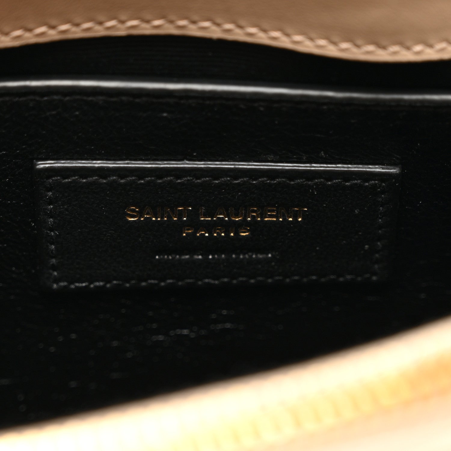 Saint Laurent Calfskin Y Quilted Monogram Small Loulou Chain Satchel Dark Beige 7 of 11