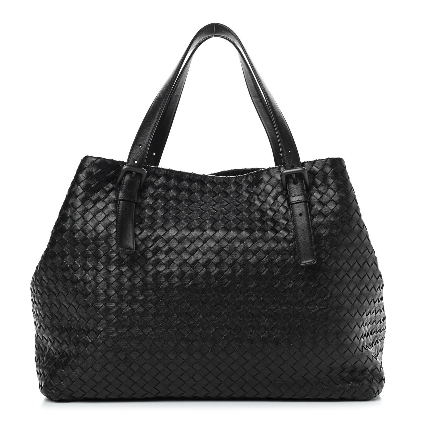Nappa Intrecciato Large Cesta Tote Black