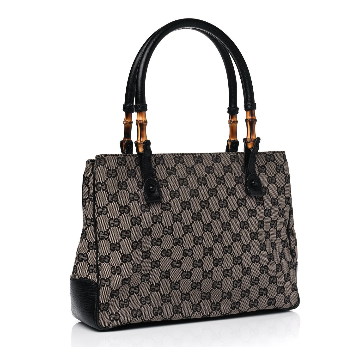Monogram Small Bamboo Tote Black