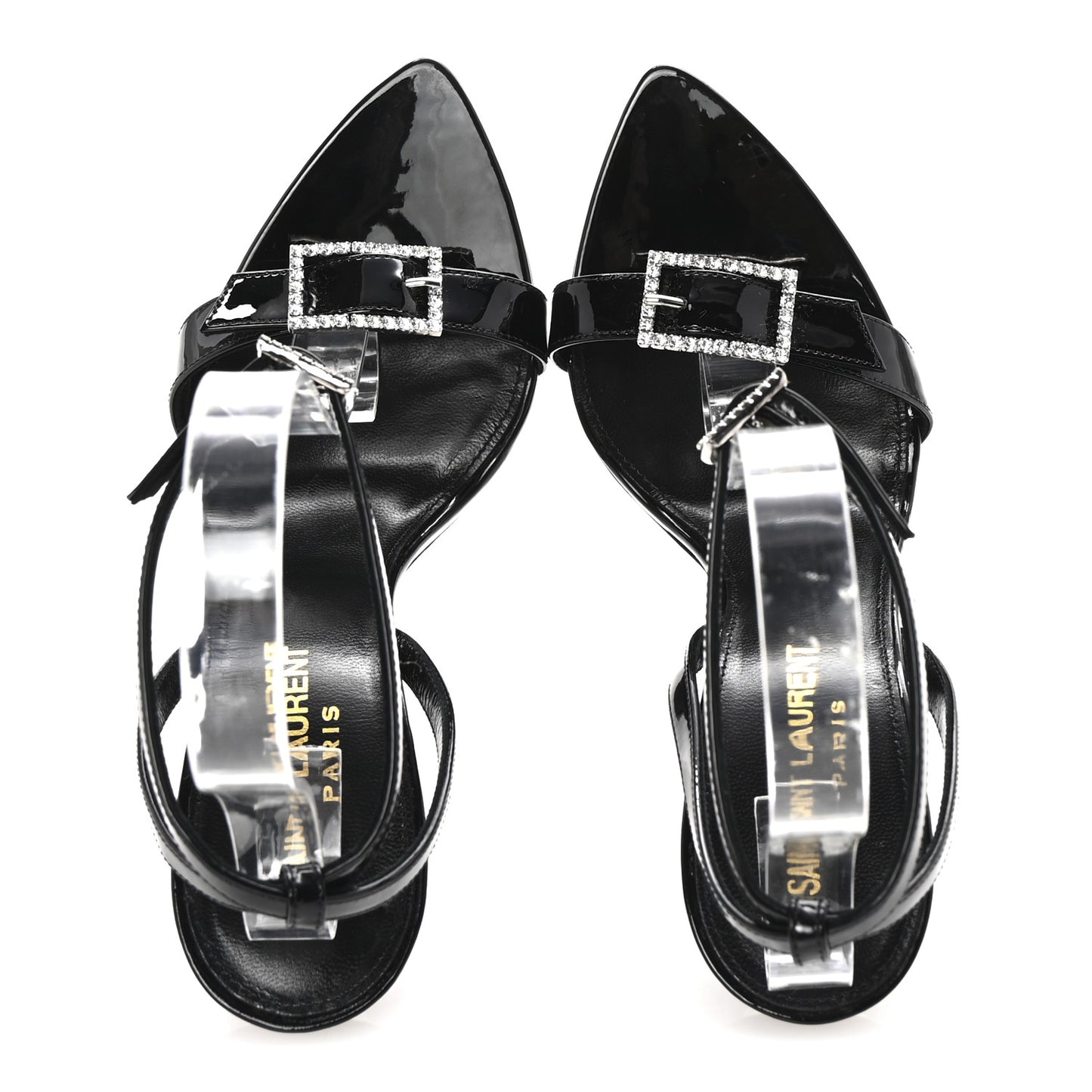 Vernice Crystal Gippy 110 Sandals 35 Black