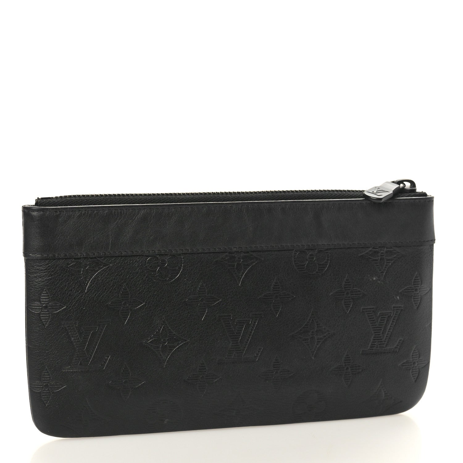 Louis Vuitton Calfskin Monogram Shadow Discovery Pochette PM Black 3 of 7