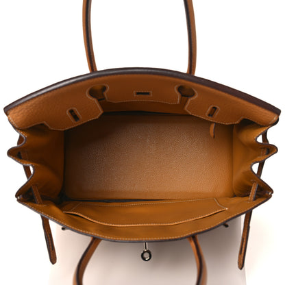 Hermes Taurillon Clemence Birkin 30 Natural Sable 5 of 10