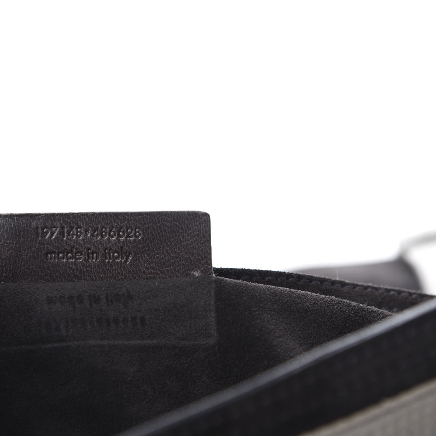 Saint Laurent Calfskin Lizard Embossed Large Muse Two Grey 9 of 10