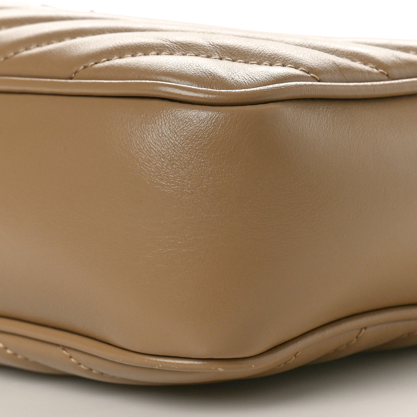 Calfskin Matelasse Monogram Lou Camera Bag Dark Beige