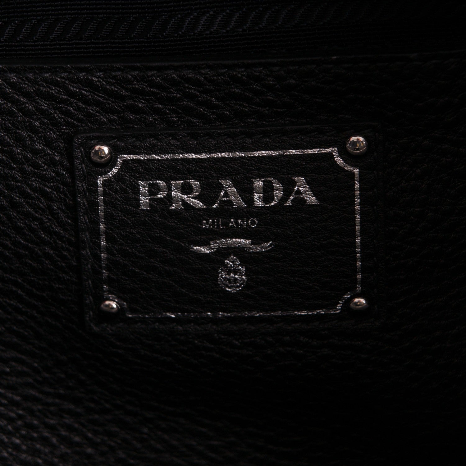 Prada Vitello Daino Tote Nero Black 6 of 9