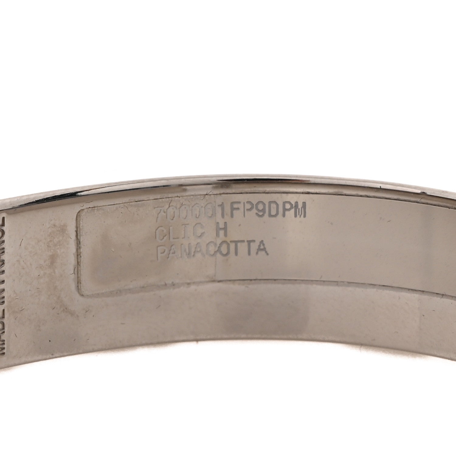 Hermes Enamel Narrow Clic Clac H Bracelet Pannacotta 5 of 6