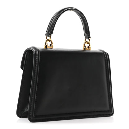 Dolce & Gabbana Smooth Calfskin Small Devotion Envelope Top Handle Bag Black 3 of 9