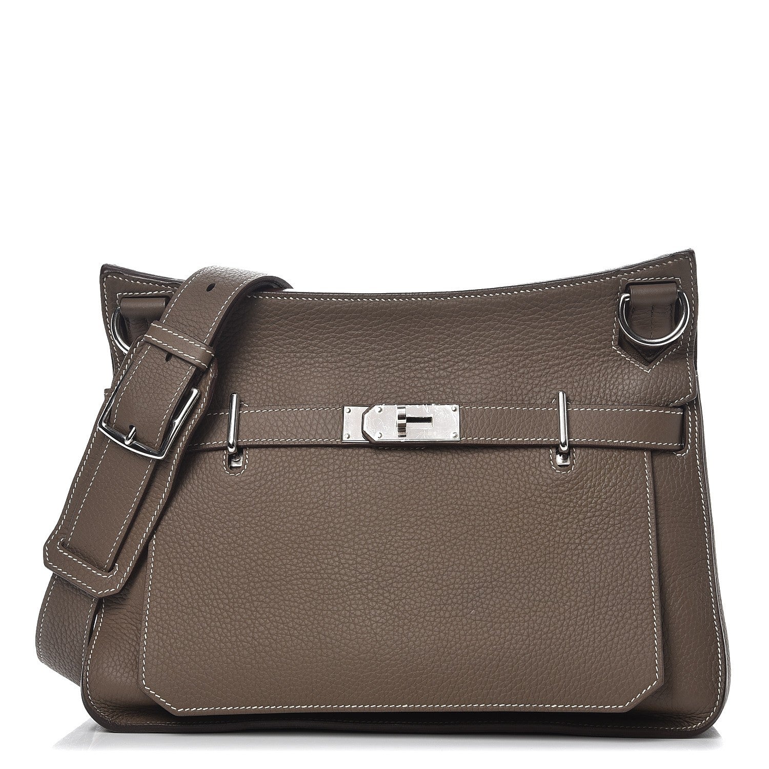 Hermes Taurillon Clemence Jypsiere 34 Etoupe 1 of 9